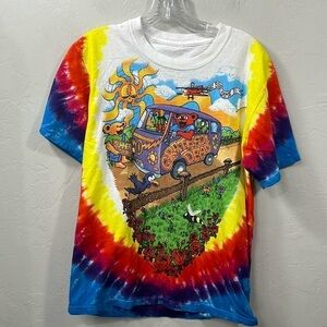 Grateful Dead Liquid blue tie-dye T-shirt size small